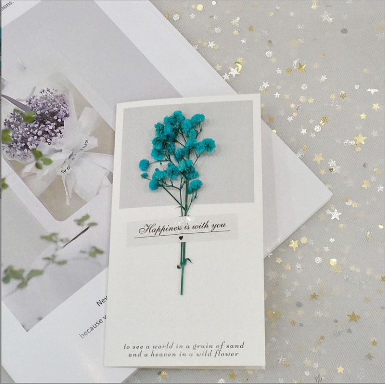 All-Occasion Dried Flower Greeting Cards: Christmas, New Year's, Birthday, Teacher's Day, Graduation, Valentine's Day, and Thank You Cards