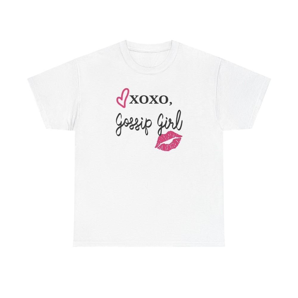 Gossip Girl Graphic T Shirt XOXO Apparel Unisex Heavy Cotton Tee Unisex T-Shirt XL