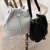 Vita Felice Mesh Drawstring Bag for Women [VITAFELICE] 2-way Sib-20095p (Silver)