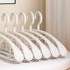 5 Pcs/Set Plastic Non-slip Clothes Hanger Wide Shoulder Adult Size Plastic Clothes Hanger Thickened Clothes Drying Rack