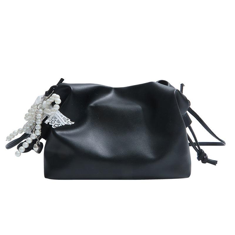 Summer New Solid Color Casual Fresh Versatile Lightweight Shoulder Messenger Bag Women's Bag Daily Commuter Bag