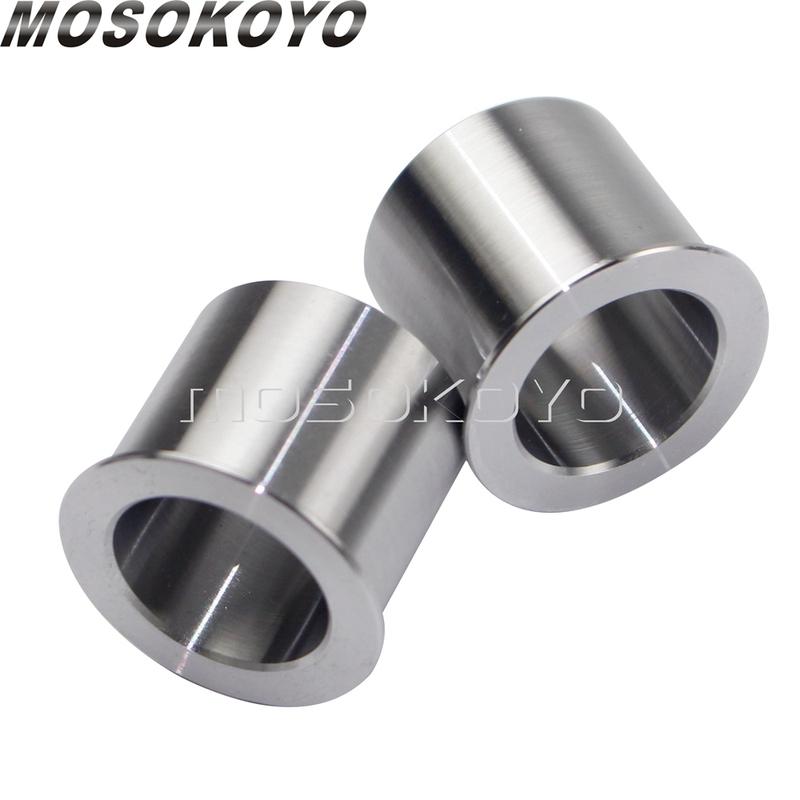 For Harley Wheel Bearing Reducers 1" To 3/4" Axle Reducer Spacer Kit for Sportster Touring Softail Dyna with 1" Sealed Bearings