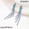 Elegant Rhinestone Tassel Earrings: Versatile Long Crystal Dangle for Women