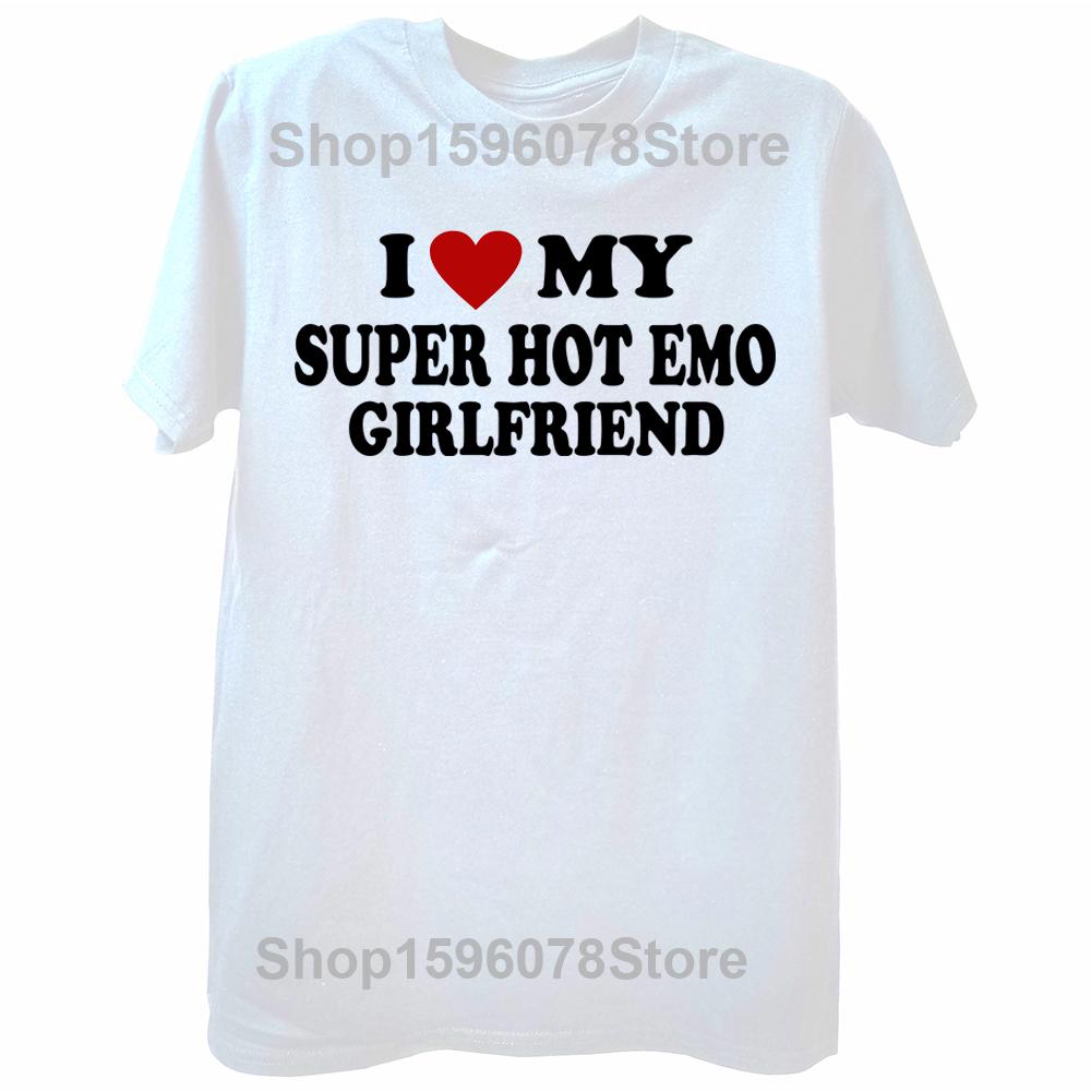 

Я люблю свою супер горячую эмо-подругу Футболки Хип-хоп Хлопок Уличная одежда Короткий рукав Подарки на день рождения Я люблю свою эмо-подругу Футболка Мужская S