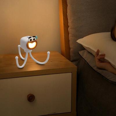 Cute Animal LED Night Light Bedside Lamp Nightlight Nursery Clip On for Bathroom Children