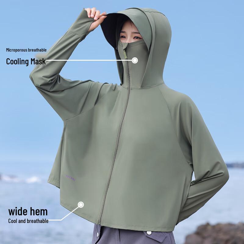 Mao Ren Women's UPF50+ Ice Silk Sun Protection Jacket