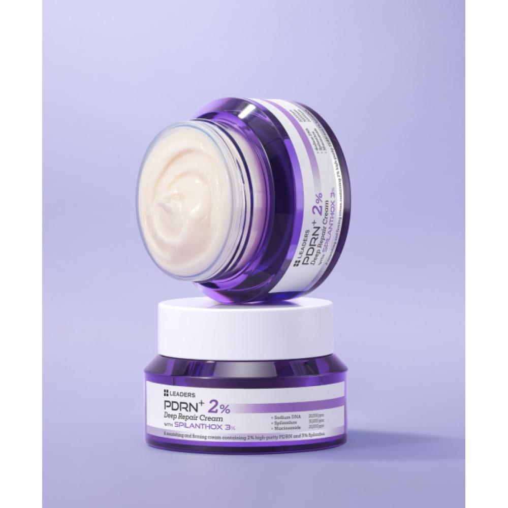 Leaders Cosmetics Pdrn+ 2  Deep Repair Cream 50g  1pc