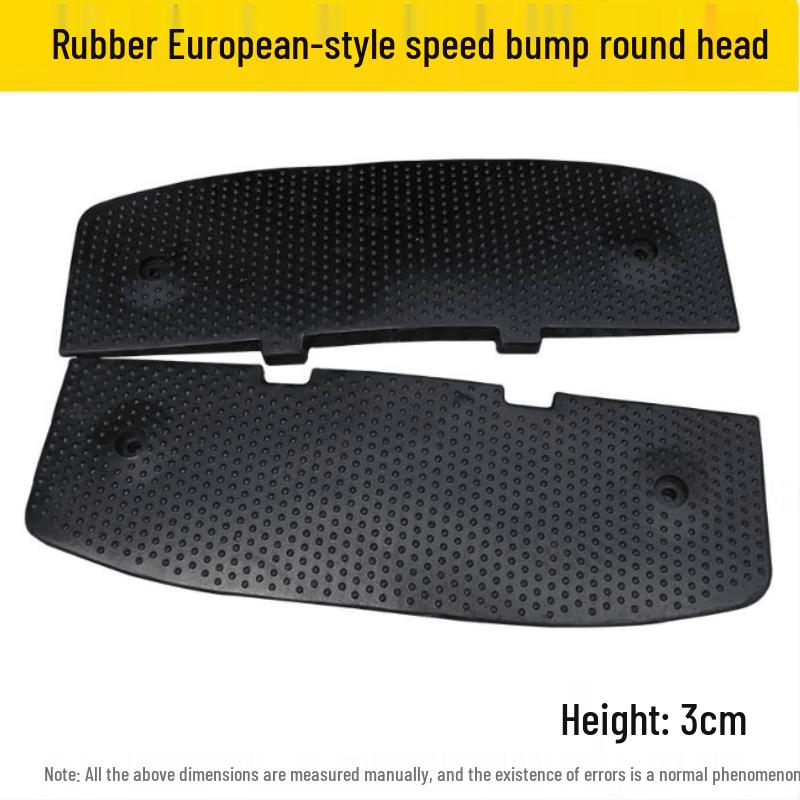 European Style Rubber Speed Bump End Cap