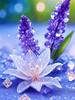 Diamond Painting Blooming Flower Cross Stitch Kits DIY Diamond Mosaic  Purple Flower New Arrivals Art Home Decor Handicraf Gift
