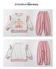 Girls' Sweet Cartoon Sweatshirt Set - Spring/Autumn Fashion Two-Piece Casual Outfit.