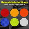 10pcs New Car Bumper Reflective Stickers Reflective Warning Strip Tape Secure Reflector Stickers Decals Safety Warning