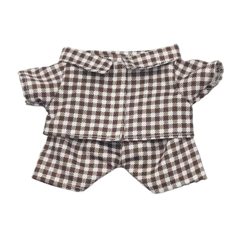 Casual Cotton Doll Clothes T-shirt Set Doll Clothes Outfit Plush Doll Clothes 20cm Cotton Doll