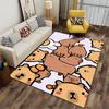Cartoon Animal Pattern Carpet with Cute Bears and Rabbits Design Suitable for Use As an Anti-slip for Living Room Bedroom Sofas