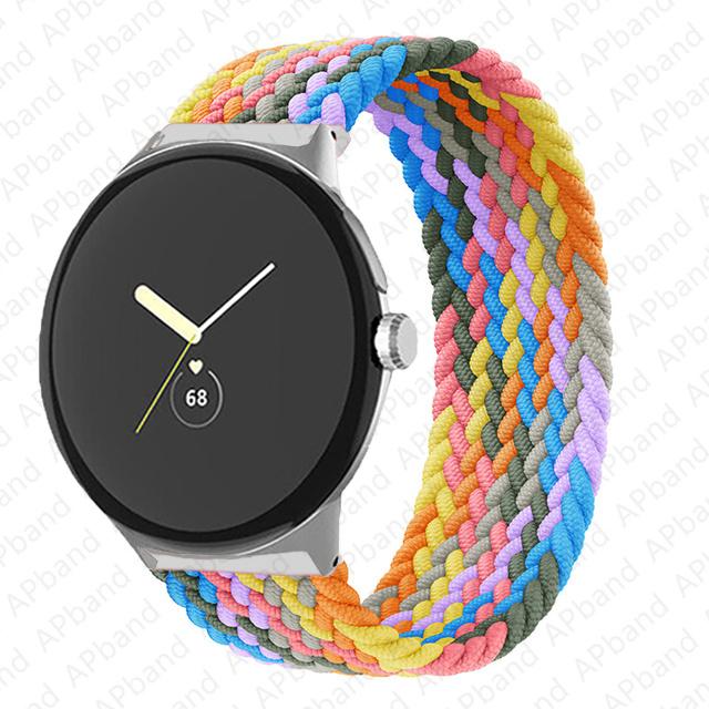 Solo Loop intrecciato per cinturino Google Pixel Watch Accessori Smartwatch Cinturino in nylon elastico Braccialetto correa Pixel Watch Banda Active