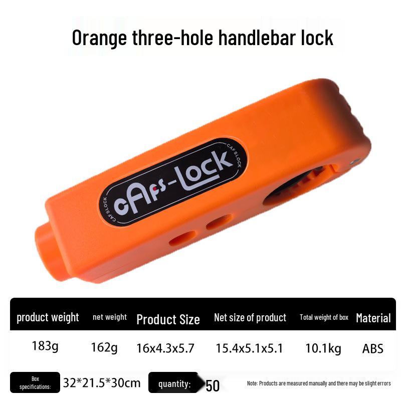 Universal Anti-Theft Throttle & Handlebar Lock for Electric Cars, Scooters, and Motorcycles