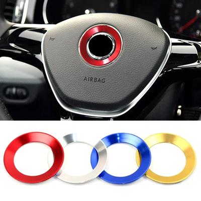 Štýl auta Znak volantu Ozdobný kruhový krúžok Príslušenstvo Puzdro pre Volkswagen VW Golf 4 5 Polo Jetta Mk6 Poťahy