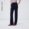 LANCY Women's Elegant Straight-Leg Wool Blend Trousers