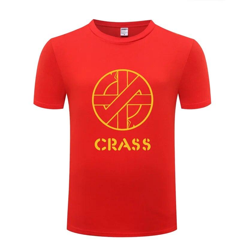 Music Rock Crass Printed T Shirts Unisex Hip Hop Short Sleeve O Neck Cotton Unisex T-Shirt Cool Funny Streetwear Top Tee Summer Style