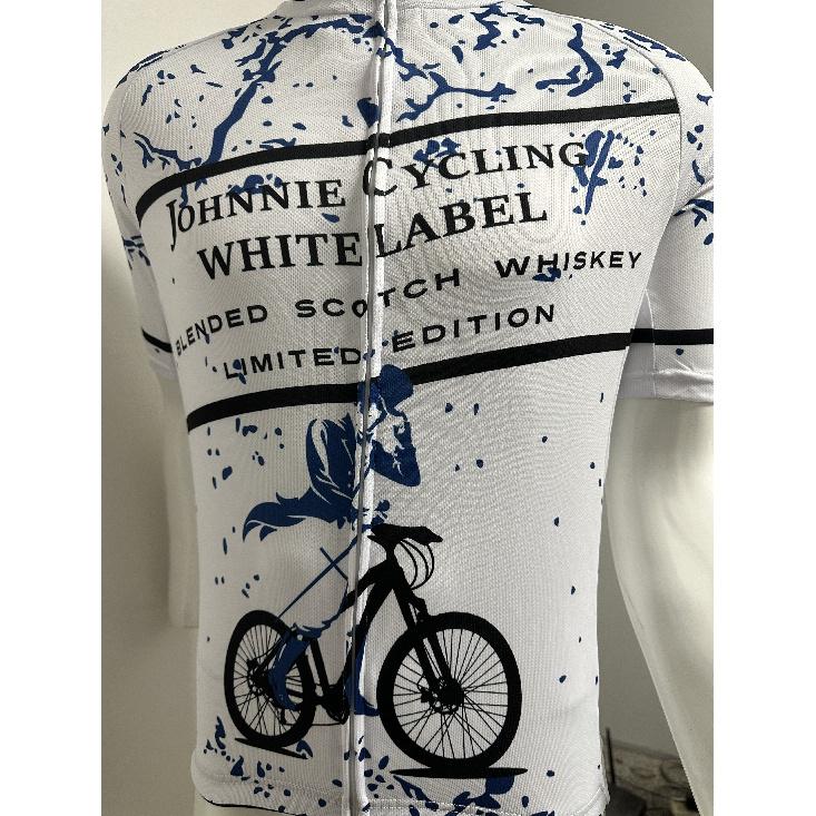 Męska koszulka rowerowa z zamkiem i nadrukiem, szybkoschnąca, odprowadzająca wilgoć, oddychająca, z krótkim rękawem, koszulka MTB na rower górski, do sportów rowerowych