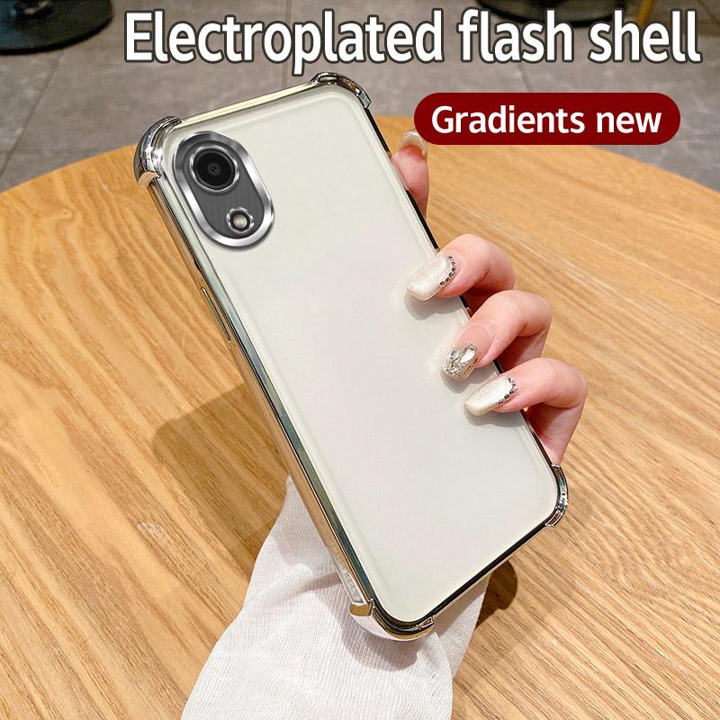 

Для Samsung A03 Core Case Galaxy A03 Core Cover SM-A032F Phone Case Soft Bumper Противоударный защитный чехол Прозрачный гальванический слой For Galaxy A03 Core