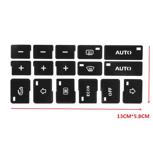 Car Interior Car Button Repair Sticker Key Ac Central Control Sticker Cd Broadcast Audio Button Repair Car Sticker