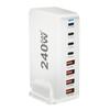 240W GaN Desktop Charger with 8 USB-C Ports, Supports PD 3.0 Fast Charging and Is Compact & Portable