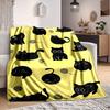 1pc Cat Yarn Lightweight Flannel Blanket, Comfortable and Warm Blanket, for Office and Camping Sofa Bed, Livingroom029