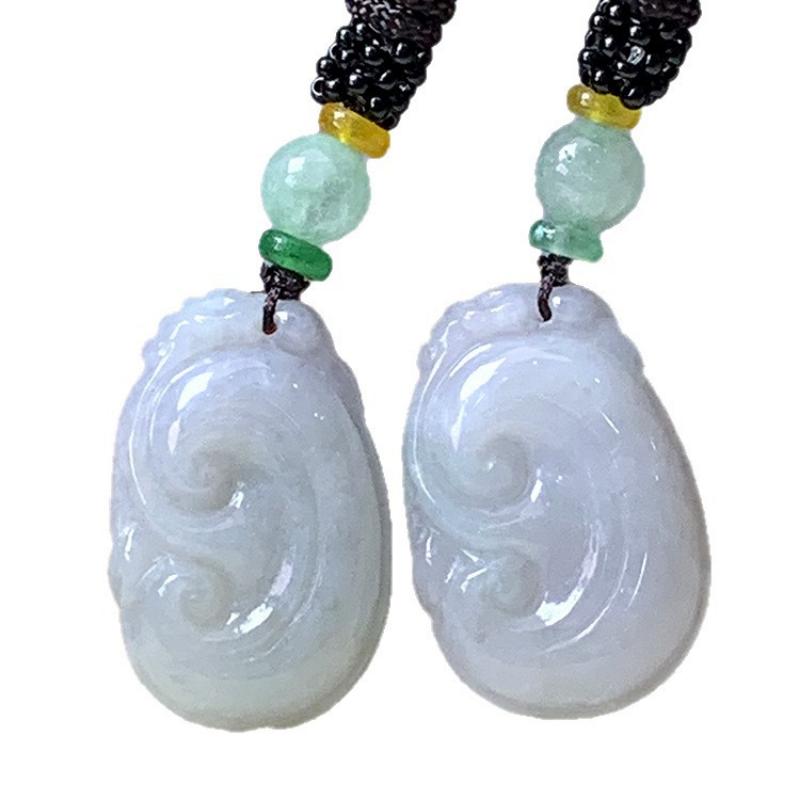 Pendant Ice Waxy Jade Pendant for Men and Women Laokeng Gift Necklace