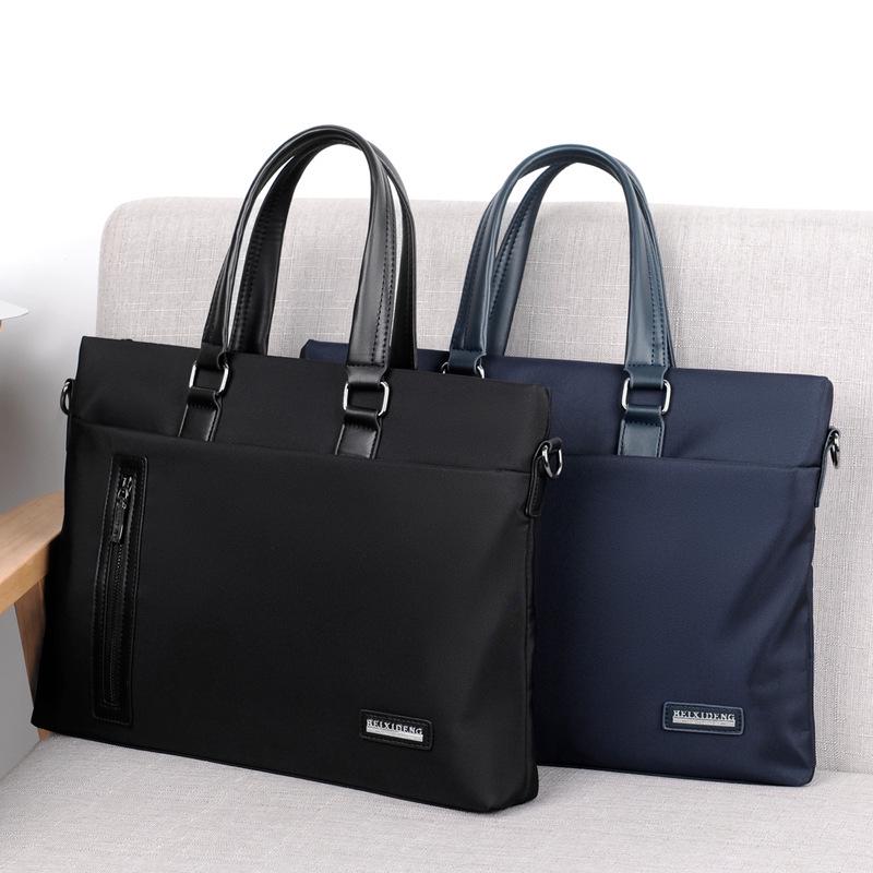 Men's Large Capacity Oxford Cloth Casual Briefcase and Crossbody Bag