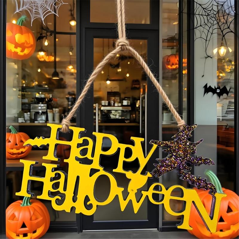 Happy Halloween Letter Silicone Moulds Easy Demolding Baking Mould for Epoxy Resin Making Candle Soap Holiday Decoration