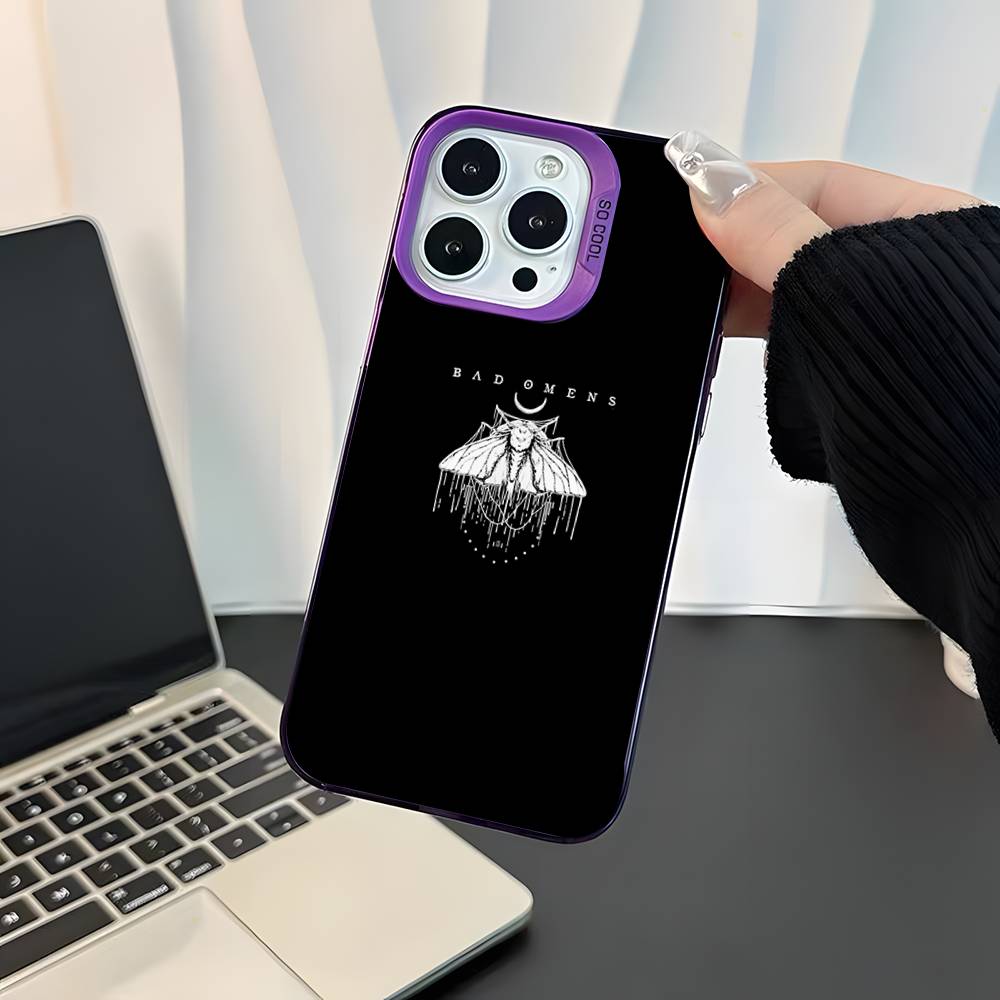 

Rock Bad O-Omens Phone Case For iPhone 17,16,15,14,13,12,11,Mini,Pro,E,SE4,XS,MAX Purple Candy Matte Cover iPhone16promax