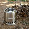 Holzofen, Camping-Holzofen, Tragbarer Edelstahl-Rucksackofen, Leicht und faltbar für Outdoor-Survival