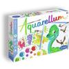 Peinture aquerelle - SENTOSPHERE - Aquarellum Junior - Dinosaures - 5 couleurs - Sertissage sur papier Vélin - Des 7 ans