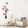 DIY Home Room Decor 3D Vase Flower Tree Wall Sticker Removable Decal 30x80cm