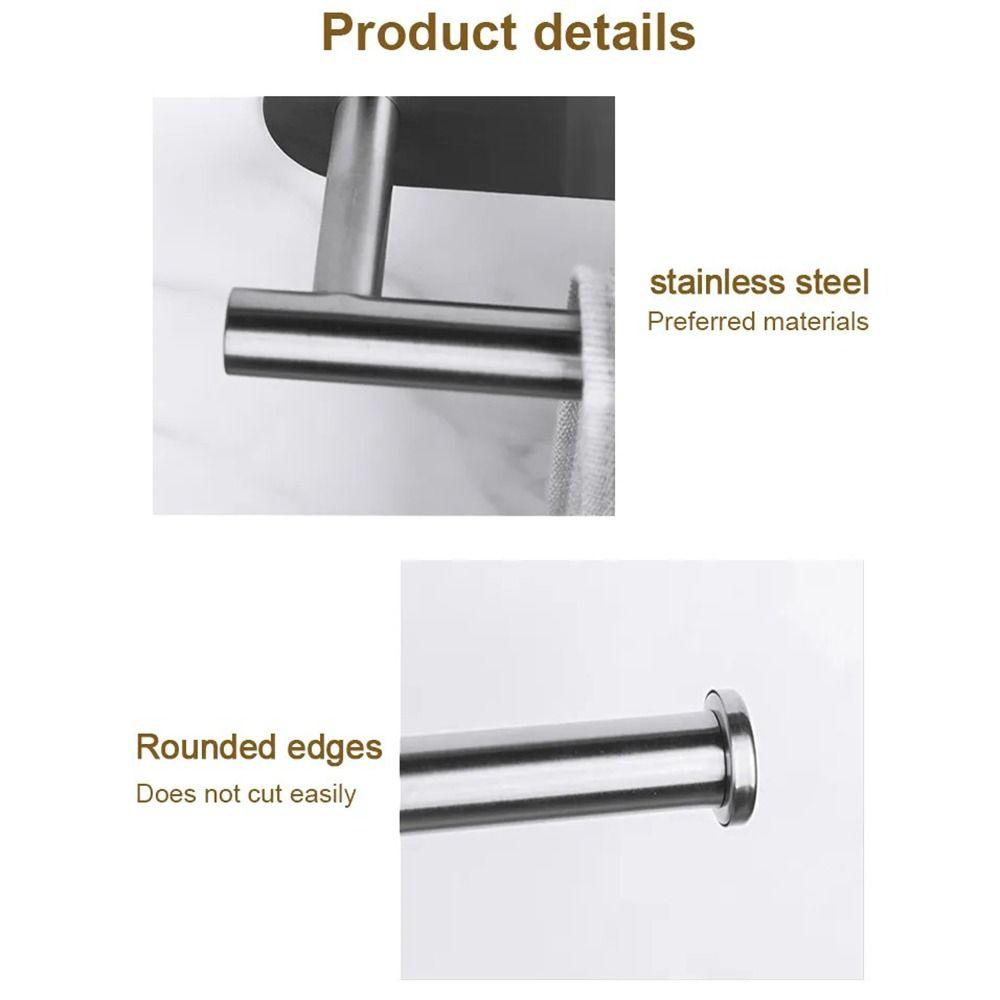 Self Adhesive Toilet Roll Paper Holder Stainless Steel Kitchen Napkin Holder Bedroom