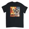 Silly Cat Meme Graphic T-Shirt Fashion Funny Round Neck T-shirt Women's Clothes Casual Clothing Y2k Top