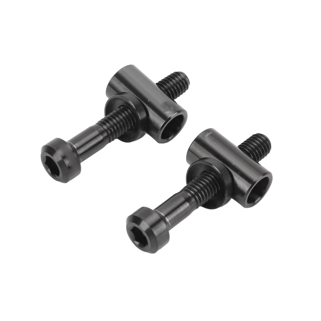 2Pcs RISK Bike Seatpost Screw Titanium Alloy M5x30mm Balance Seat Post Seat Tube Fixing Screw Black