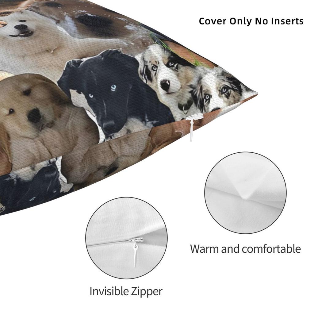 Niedlicher Welpen Hund Kissenbezug Haustier Polyester Kissenbezug Kissenbezug Kawaii Benutzerdefiniert DIY Kissenbezüge Für Sofa Schlafzimmer Heimdekor