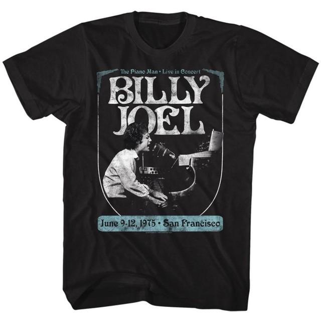Billy Joel June 1975 San Fransisco Men s Unisex Concert Unisex T-Shirt M