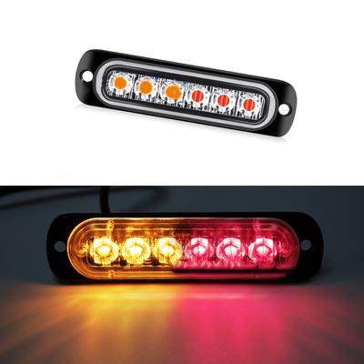 Ultra Slim Side Light with 6 LEDs for Pickup Trucks Cars Motorcycles and Boats Compatible with 12V and 24V Electrical Systems