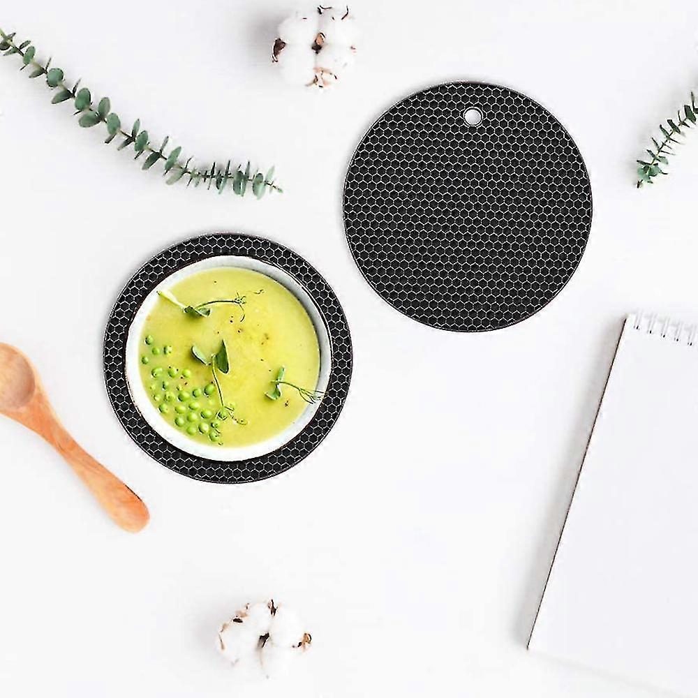 4-Piece Silicone Honeycomb Placemat Set, Heat-Resistant