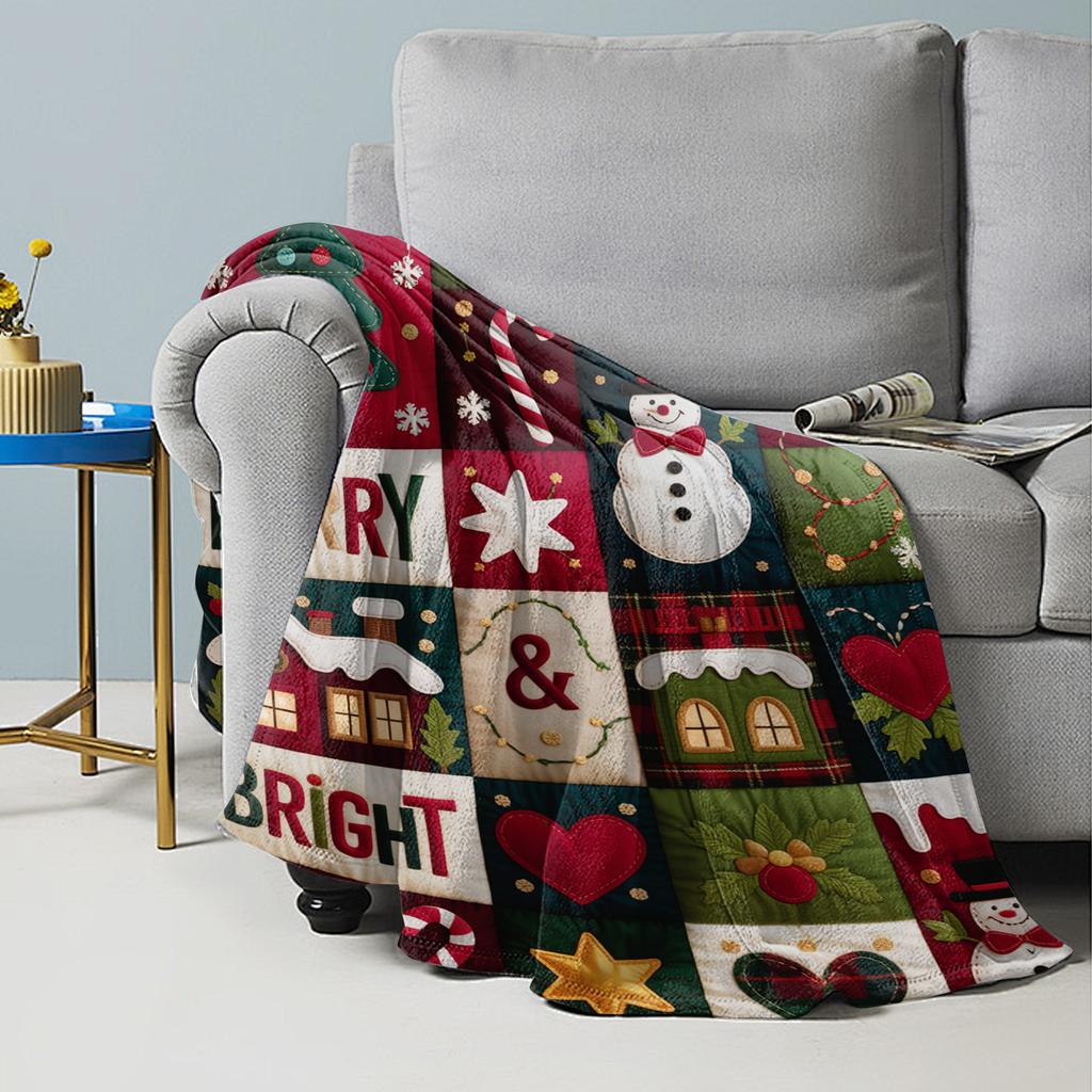 Halloween Print Pumpkin Castle Blanket Flannel Blanket Throw Blanket