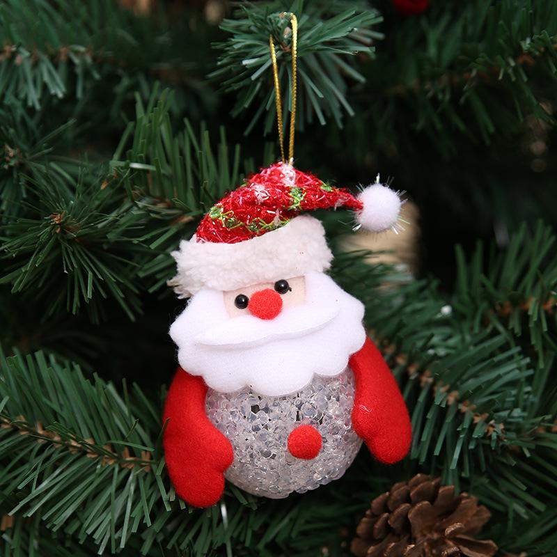 Christmas decorations EVA Santa Claus snowman night light ornaments Christmas tree decoration pendant gift