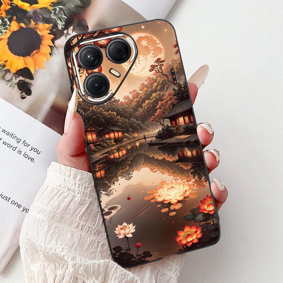 For Tecno Pova 7 5G Cover Case LJ7 Luxury Butterfly Love Fashion Flowers Cool Lion Painted Phone Case For Techno Pova7 5G Bumper