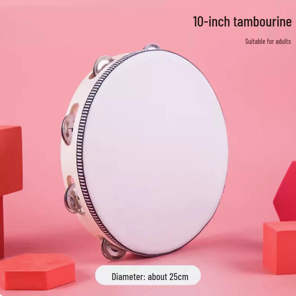 

Синьцзянский танец Тамбурин для детского сада Орф Перкуссия - Специальный ручной барабан и колокольчик для учителей