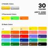 Arrtx Poster 30 15mm Wide Jumbo Acrylic Marker Permanent Paint Pens for Rock and Outdoor Painting Markers, Colors, Tip, Set, Waterproof, Painting,
