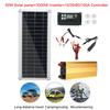 4 in 1 IP65 Waterproof Solar Panel Solar Power Kit with Soybean Inverter Solar Panel with Dragon Charge Controller