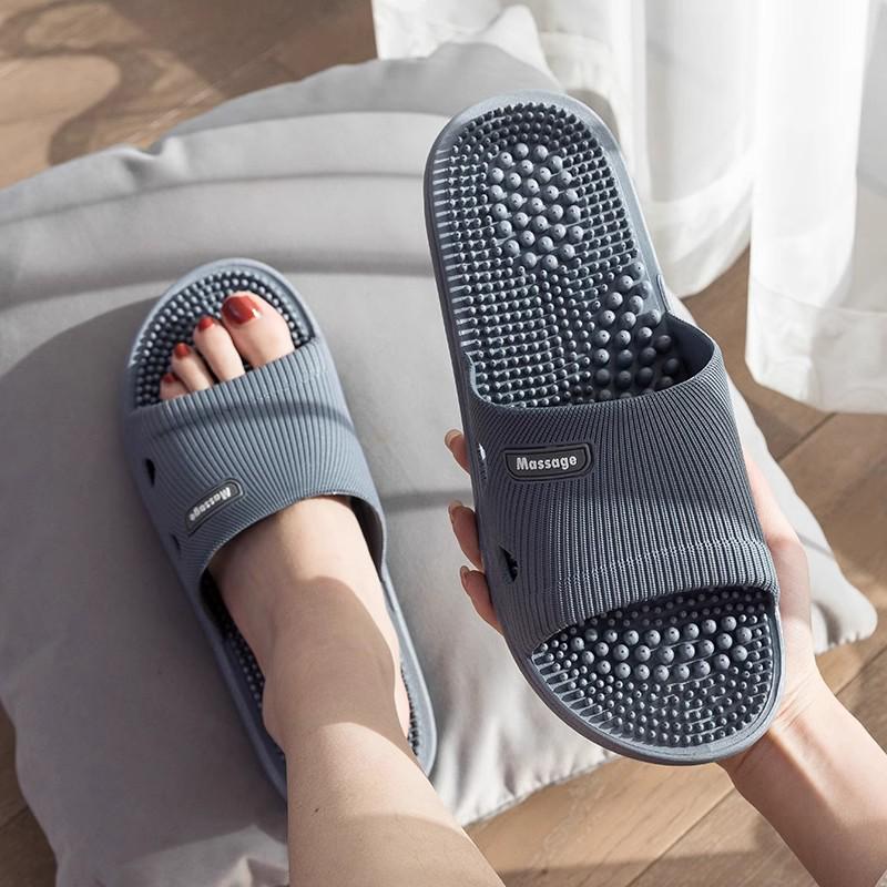 Unisex Non-Slip Massage Therapy Slippers: Soft, Comfortable Summer Sandals for Home