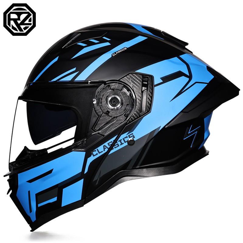 DOT ECE Certified Full Face Motorcycle Helmet Men Women ABS Shell Flip-Up Visor All-Season Use