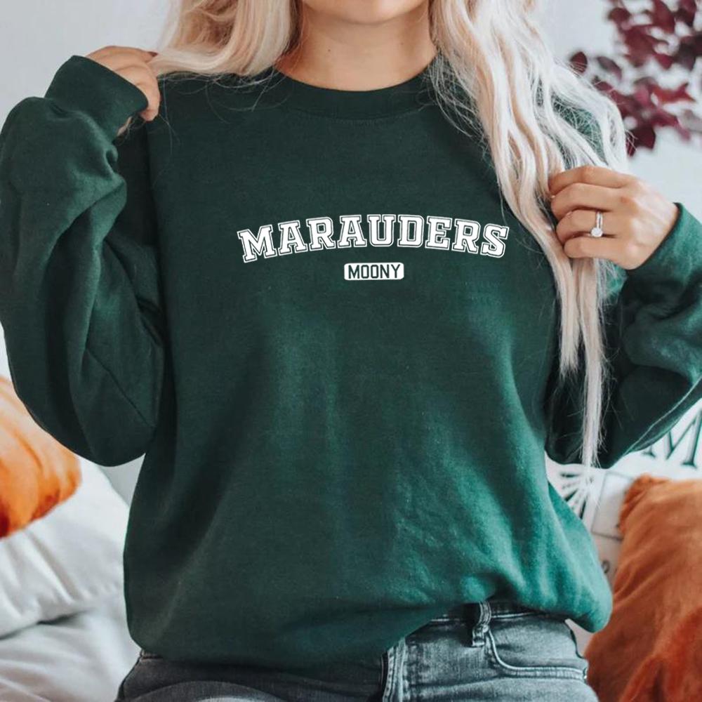 

Толстовка Marauders Book Lover Crewneck Толстовки унисекс с графическим принтом Толстовки с длинным рукавом Повседневная толстовка XXL темно-зеленого